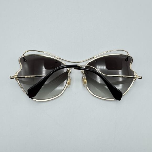 Miu Miu Sunglasses SMU 56R ZVN-0A7 Pale Gold Frame Gradient Lens 61-19-135mm main image 12